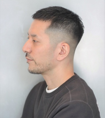 スキンフェードバーバースタイルbarberクロップメンズカット (2)